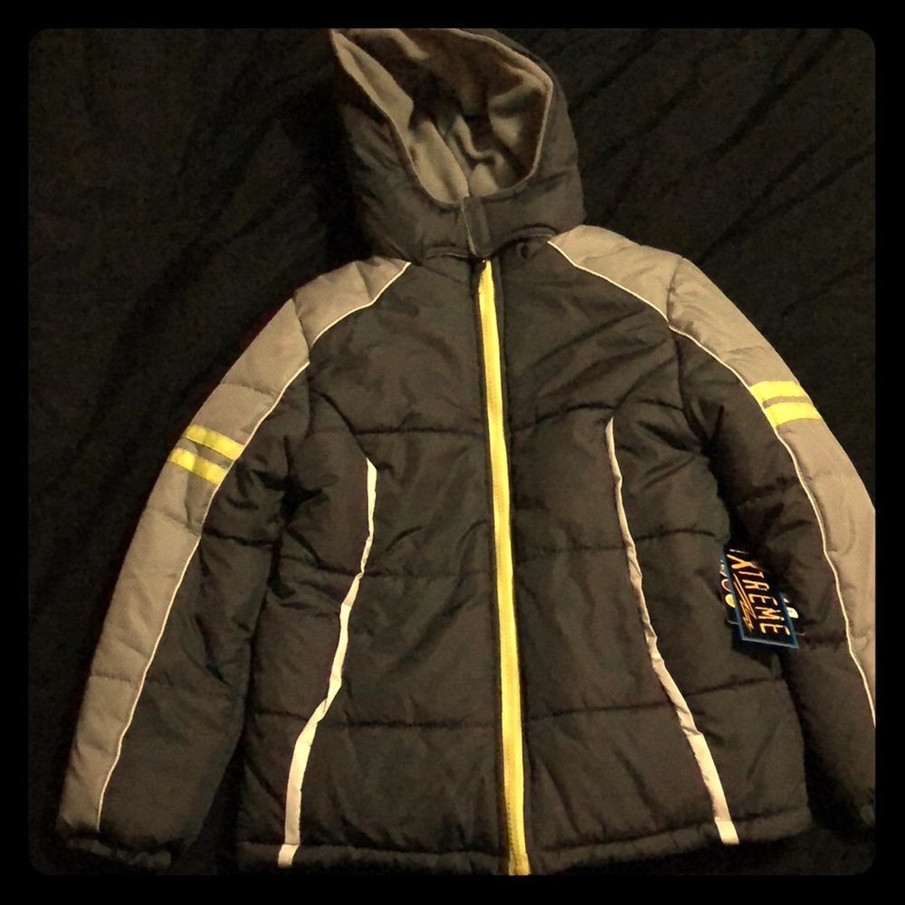 NWT BOYS FLEECE LINED PUFFER JACKET